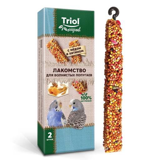 TF-20500 ТРИОЛ original ЛАКОМ. д\попуг. с мёдом и хитином 1/2 50161013