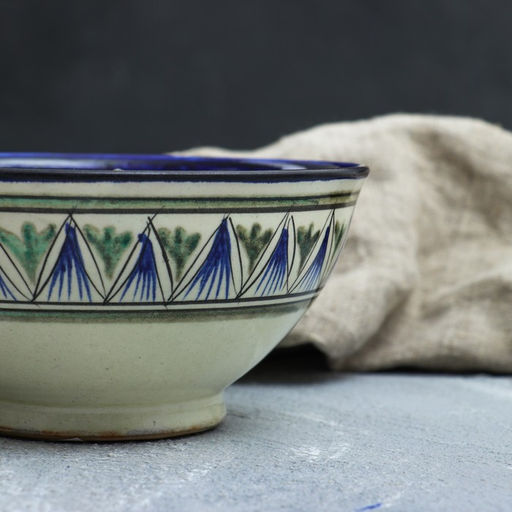 Коса Риштанская Керамика Узоры 15 см, малая, микс - Шафран фото 6