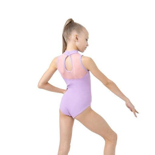 Купальник гимнастический Grace Dance, без рукавов, р. 28, цвет лиловый  фото 4