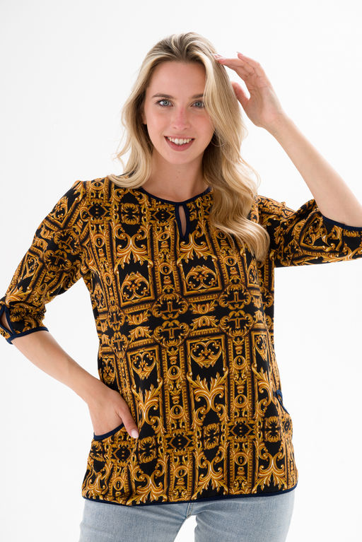 Кофта женская из милано Анфиса бронза - Амадэль фото 9