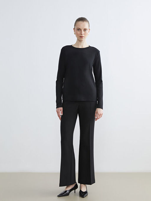 Bisiklet Yaka Kad?n Ti??rt