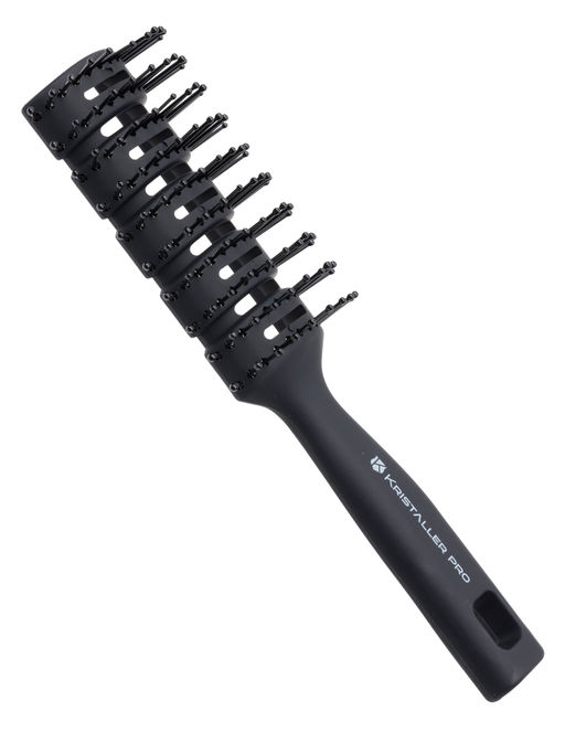 Kristaller Расческа для волос продувная C13, нейлоновые штифты, черный  фото 5