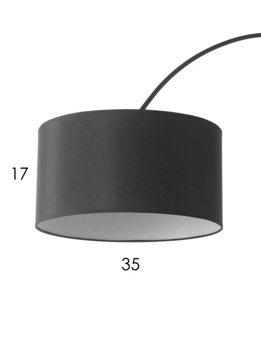 Торшер напольный "Атлант" Е27 40Вт белый подставка камень 26х55х185 см