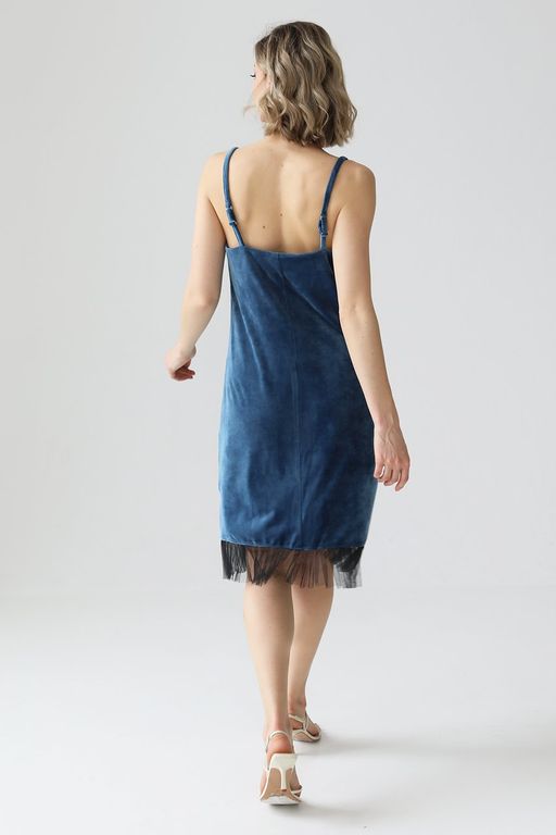 Платье в бельевом стиле из бархата - Looklikecat фото 5