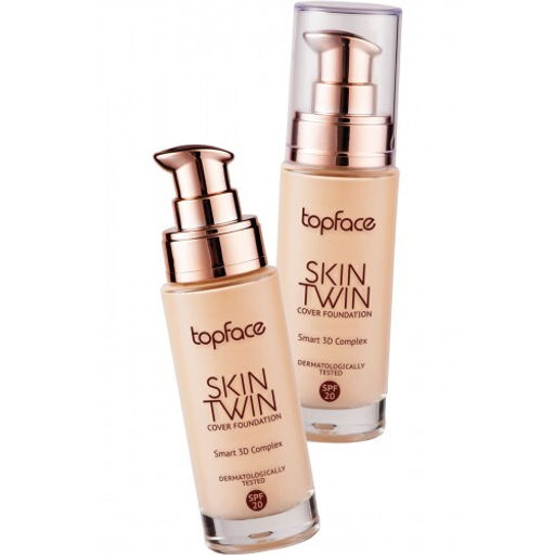 Topface Тональная основа 3D эффект "Skin Twin Cover Foundation" тон 07,натурал.бежевый PT464 32мл