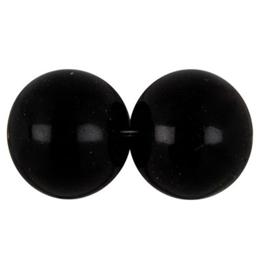 Бусина стеклянная Zlatka GBP-01 4 мм 106 шт на подложке в пакете с европодвесом №02 черный