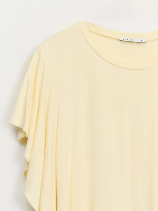 Футболка с воланами из бамбука ZR2605023412-133 / Zarina