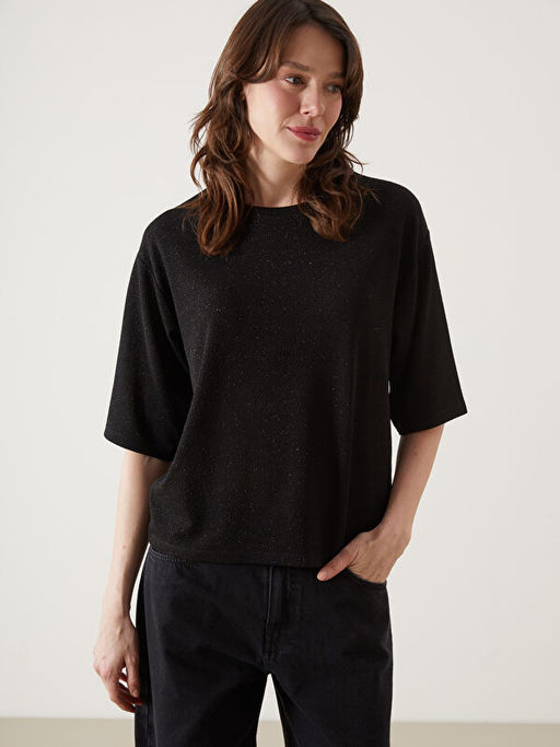 Bisiklet Yaka Kad?n Ti??rt