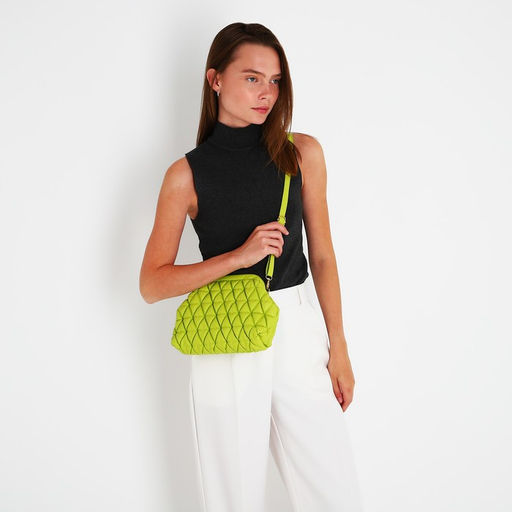 Сумка-клатч на фермуаре, цвет салатовый - Simaland фото 9