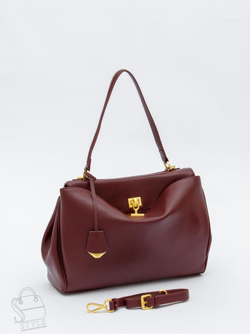 Сумка женская кожаная 2094YJ wine red Polina&Eiterou