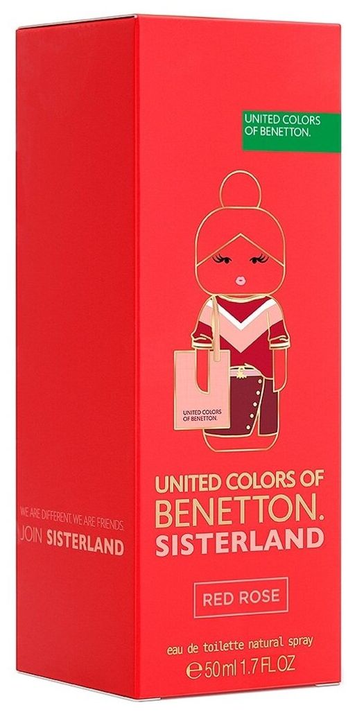 BENETTON SISTERLAND RED ROSE w EDT 50 ml M,  фото 2