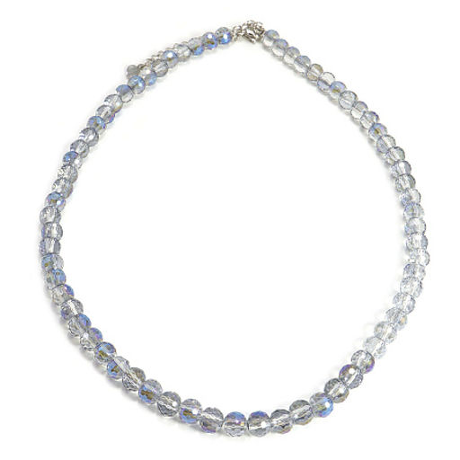 Бусы хрусталь, алмазная огранка Северное сияние 6мм