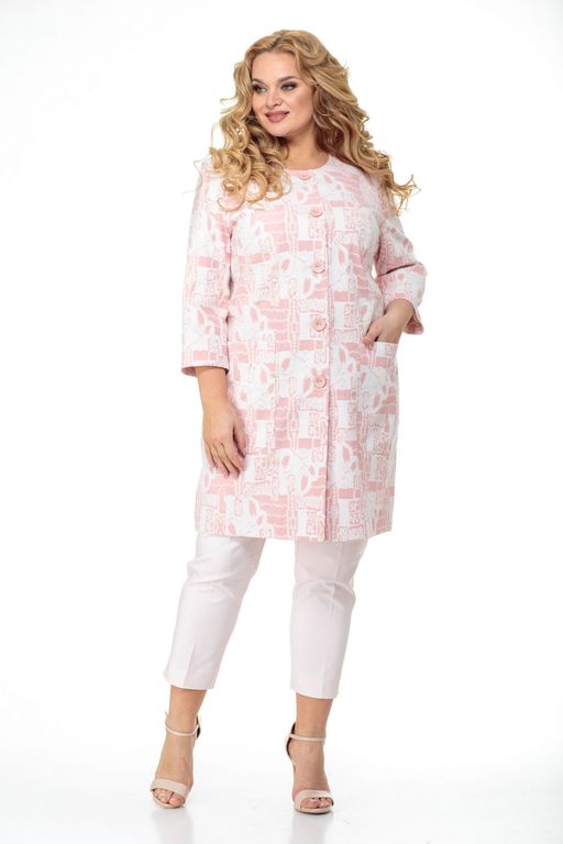 Пальто БелЭльСтиль 841 клетка серая  фото 25