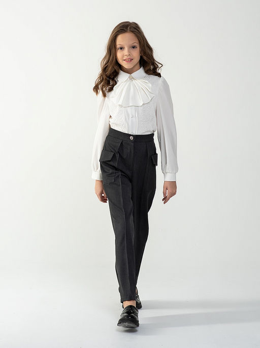 Школьные брюки для девочки Mooriposh, модель 0429