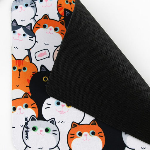 Коврик для компьютерной мыши «Котята», 22×18 см