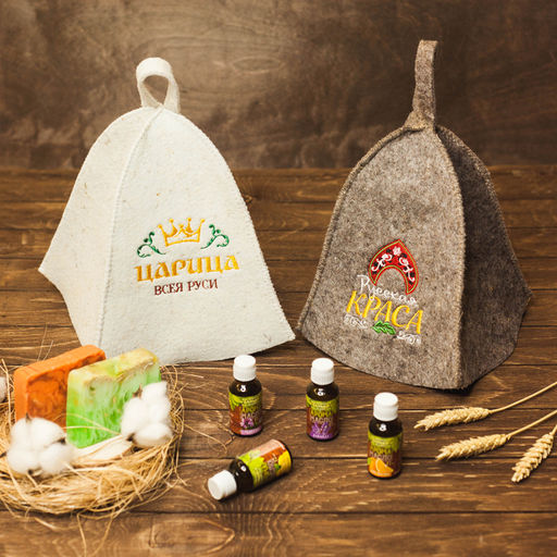 Шапка для бани с вышивкой Царица - Банная забава фото 3