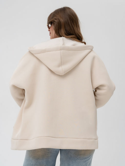 Толстовка футер 3х нитка с начесом.арт.286-27,экрю - Binita фото 27