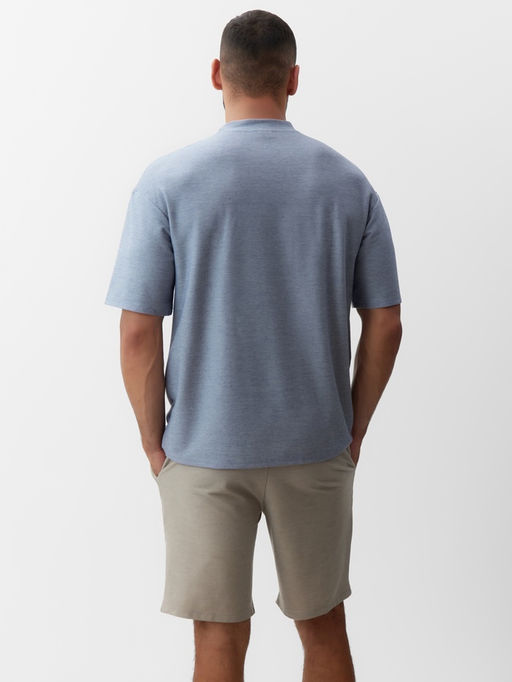 Футболка мужская MINAKU REGULAR: голубая, размер 50