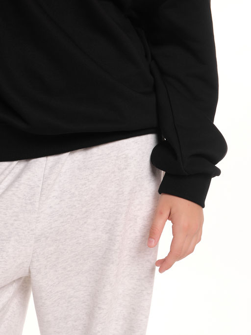 Толстовка оверсайз для девочки 22-2017 черный - Mini maxi фото 15