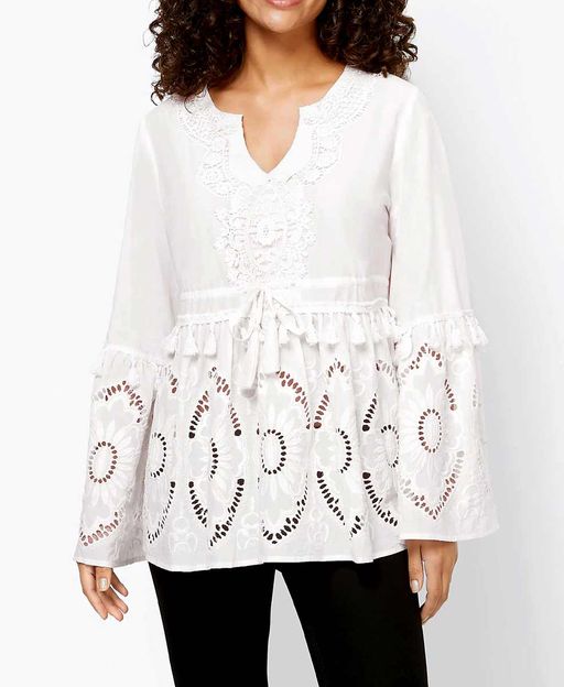 Блузка, охра - Linea tesini фото 5