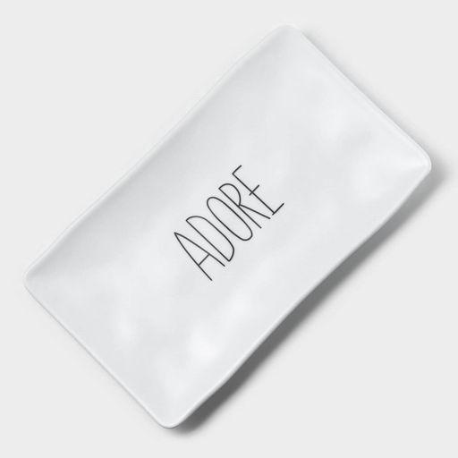 Блюдо для подачи «Белый Восток», меламин, 25.5×15×2 см, прямоугольное, белое