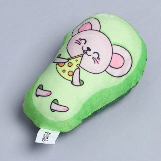 Игрушка для кошек с мятой Мышка, 12 х 9 см - Пушистое счастье фото 4
