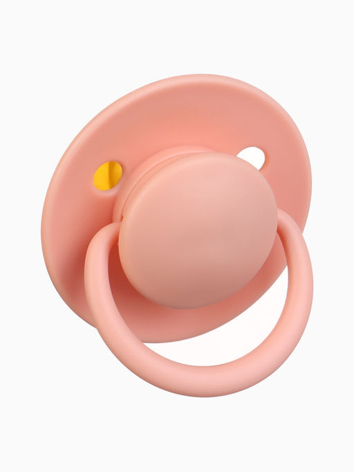 Соски-пустышки, от 6 мес., латекс, классические, в контейнере, набор из 2 шт., нюд/персиковый, M&B