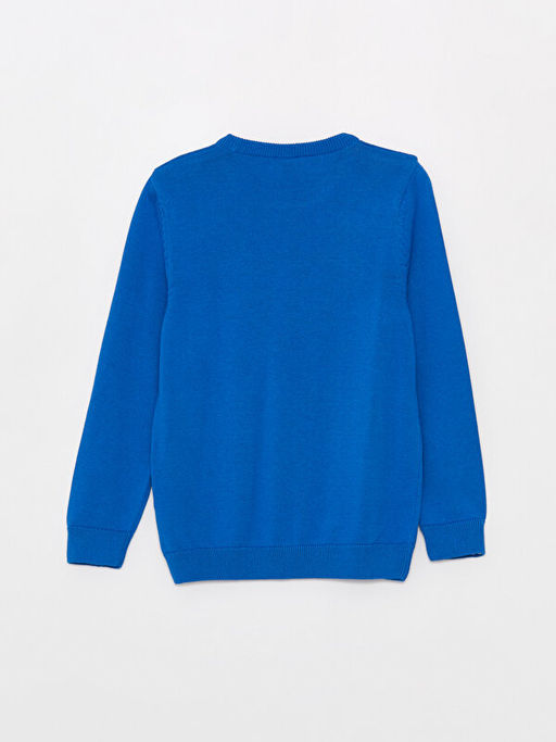 Bisiklet Yaka Basic Uzun Kollu Erkek ?ocuk Triko Kazak - Waikiki фото 2