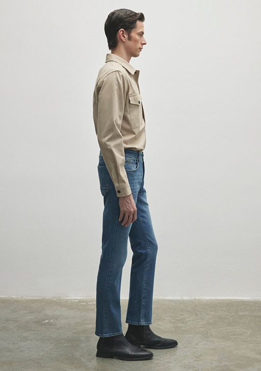 Martin Mavi Black Puslu Ac?k Mavi Jean Pantolon  фото 5