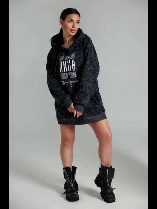 Яхонт худи женское (серый варенка) - Lovetex фото 4