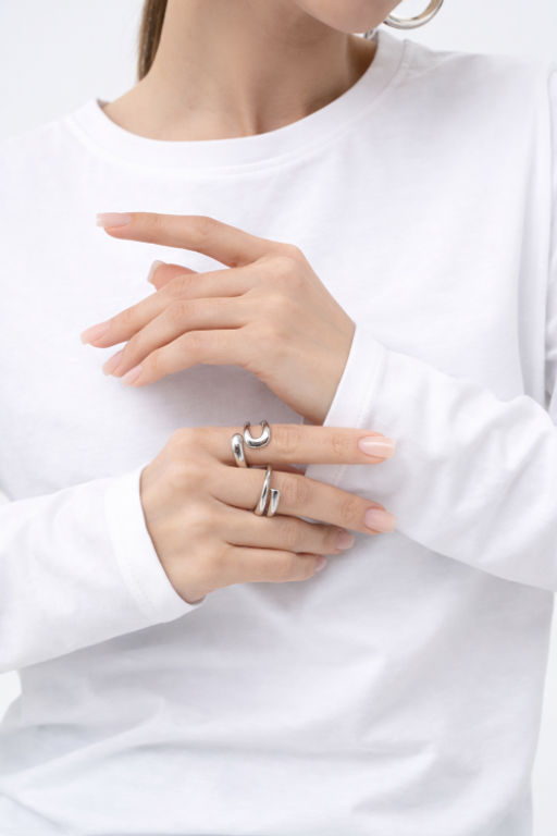 Лонгслив с эффектом персика хлопок 95%, лайкра 5% - Binita фото 6