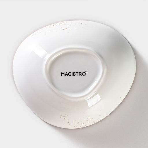 Салатник Magistro «Церера», 440 мл, 15.5×13.4 см, фарфор, белый