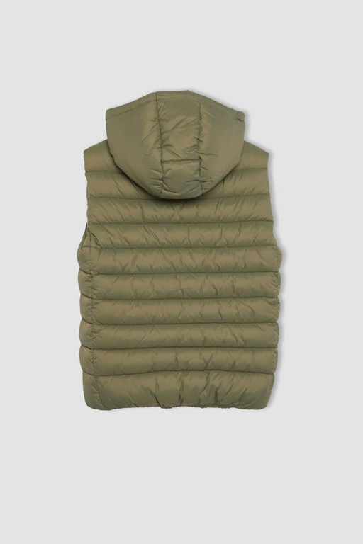 Водоотталкивающий жилет с капюшоном для мальчиков - Defacto фото 10