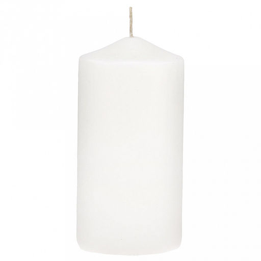 Свеча "Столбик" д6см, h12см, белый, парафин, время горения 24ч, 270гр (Россия)