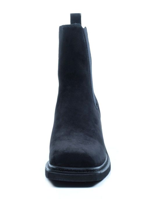 04-E21W-1B BLACK Ботинки зимние женские (натуральная замша, натуральный мех) - Фабричный китай фото 10