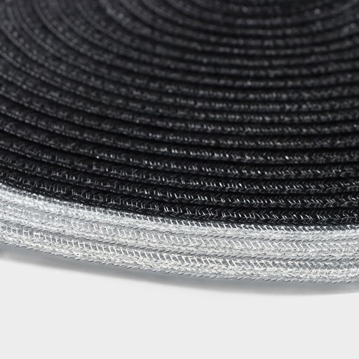 Цена за 10 шт. Салфетка сервировочная на стол Доляна Лана, d=38 см, цвет чёрный  фото 13