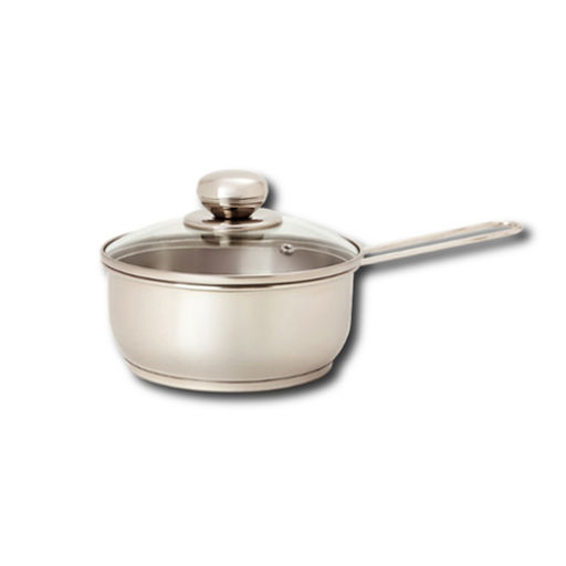 Ковш 1,0л с ТРС-3 для кипячения молока "Классика-Прима" со ст крышкой (160мм) арт.1с2526 (г.Аша) /Амет/