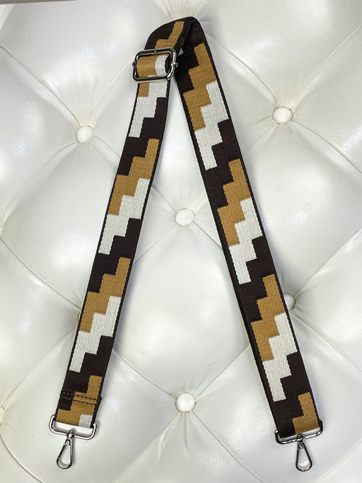 LACCOMA ремень 1000-тетрис-3,8-кор/св.кор/бел полиэстр