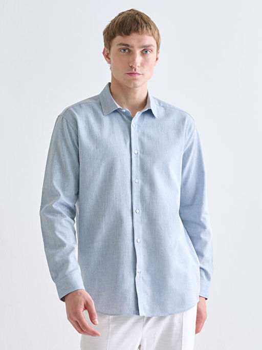 Regular Fit Uzun Kollu Arm?rl? Erkek G?mlek