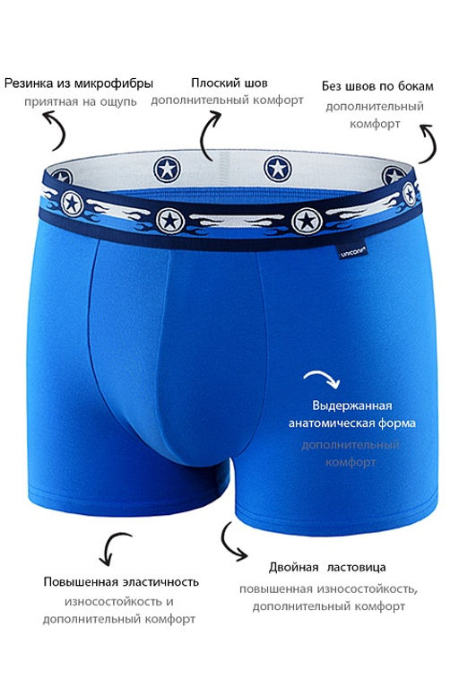 Мужские трусы BB33 Голубой