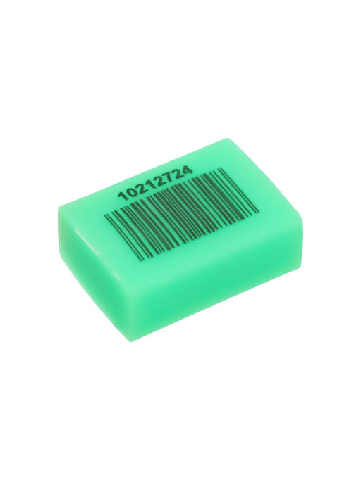 Набор ластиков 5 штук прямоугольных НЕОН зеленый (штрихкод на штуке)