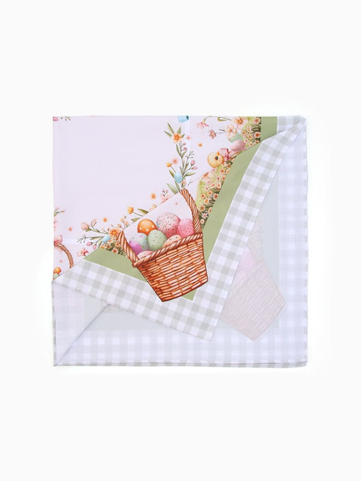 Скатерть на стол «Доляна. Пасхальные цыплята» 145×180 ± 3 см