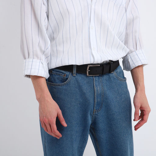 Ремень мужской Великан, ширина 4 см, винт, пряжка металл, цвет чёрный - Simaland фото 3