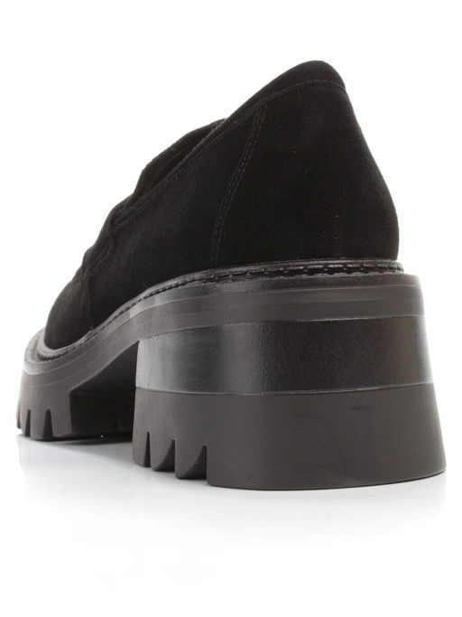 03-C1801-2 BLACK Полуботинки женские (натуральная замша) - Фабричный китай фото 4