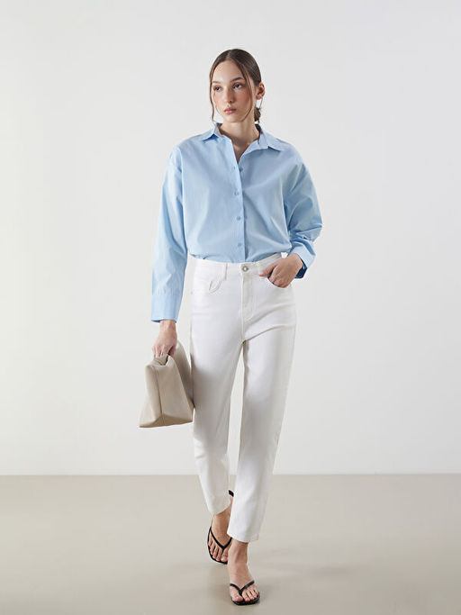 Mom Fit Kad?n Jean Pantolon