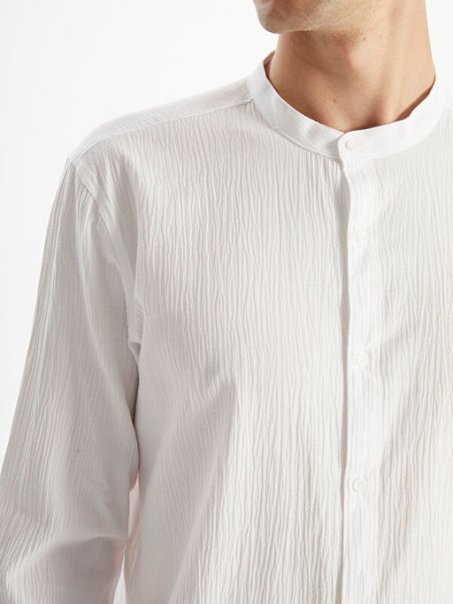 Regular Fit Uzun Kollu Erkek Dokulu G?mlek