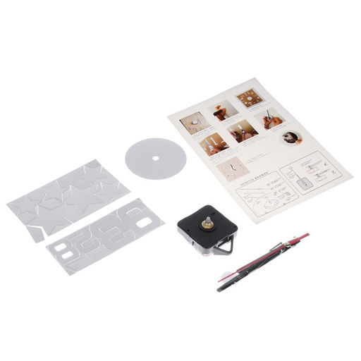 Часы настенные интерьерные «Звёзды», 3D, наклейка, бесшумные, плавный ход, d=40 см