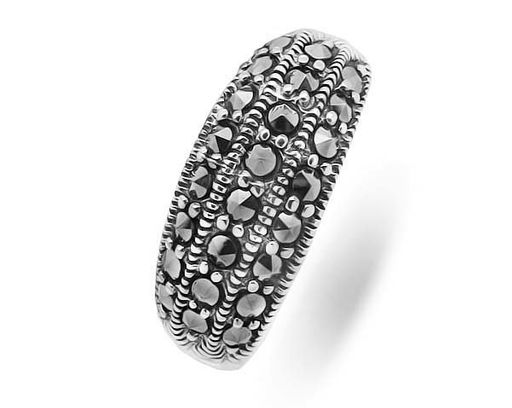 Кольцо из серебра марказит, SL-AGA12