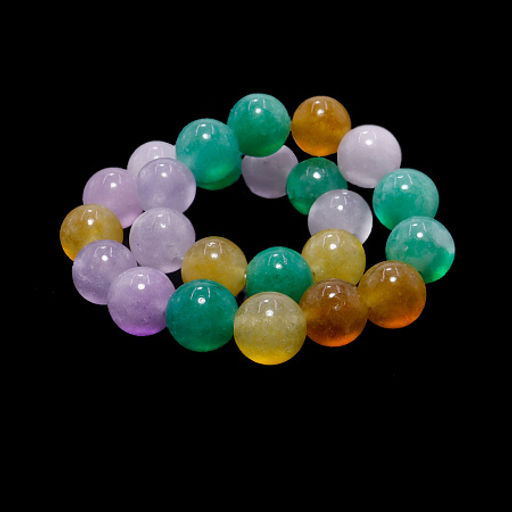 Браслет из камня Денежный магнит МИКС Хризопраз Цитрин Аквамарин 8мм