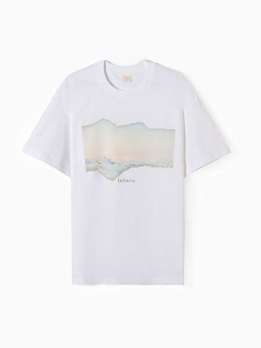 Футболка мужская MINAKU: Infinity, белая, р-р 42-44